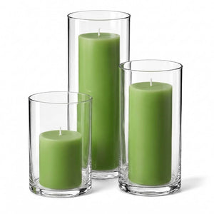 11 of 16: Richland Pillar Candles & Cylinder Vases Set of 3
