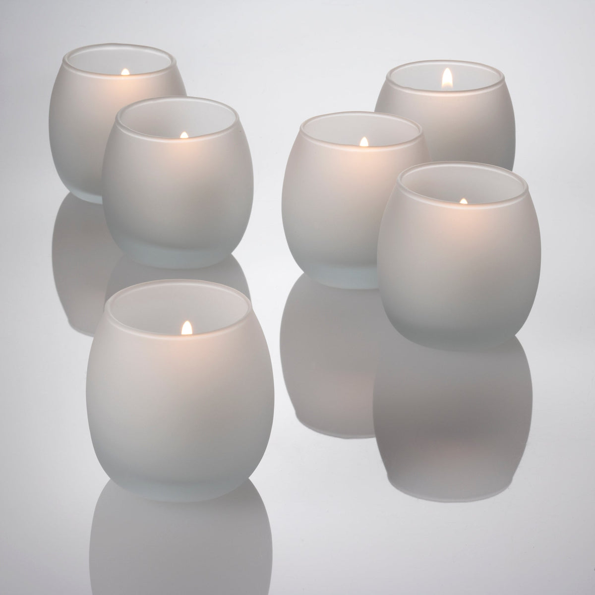 eastland petite hurricane votive candle holder frosted set of 72 - view 1