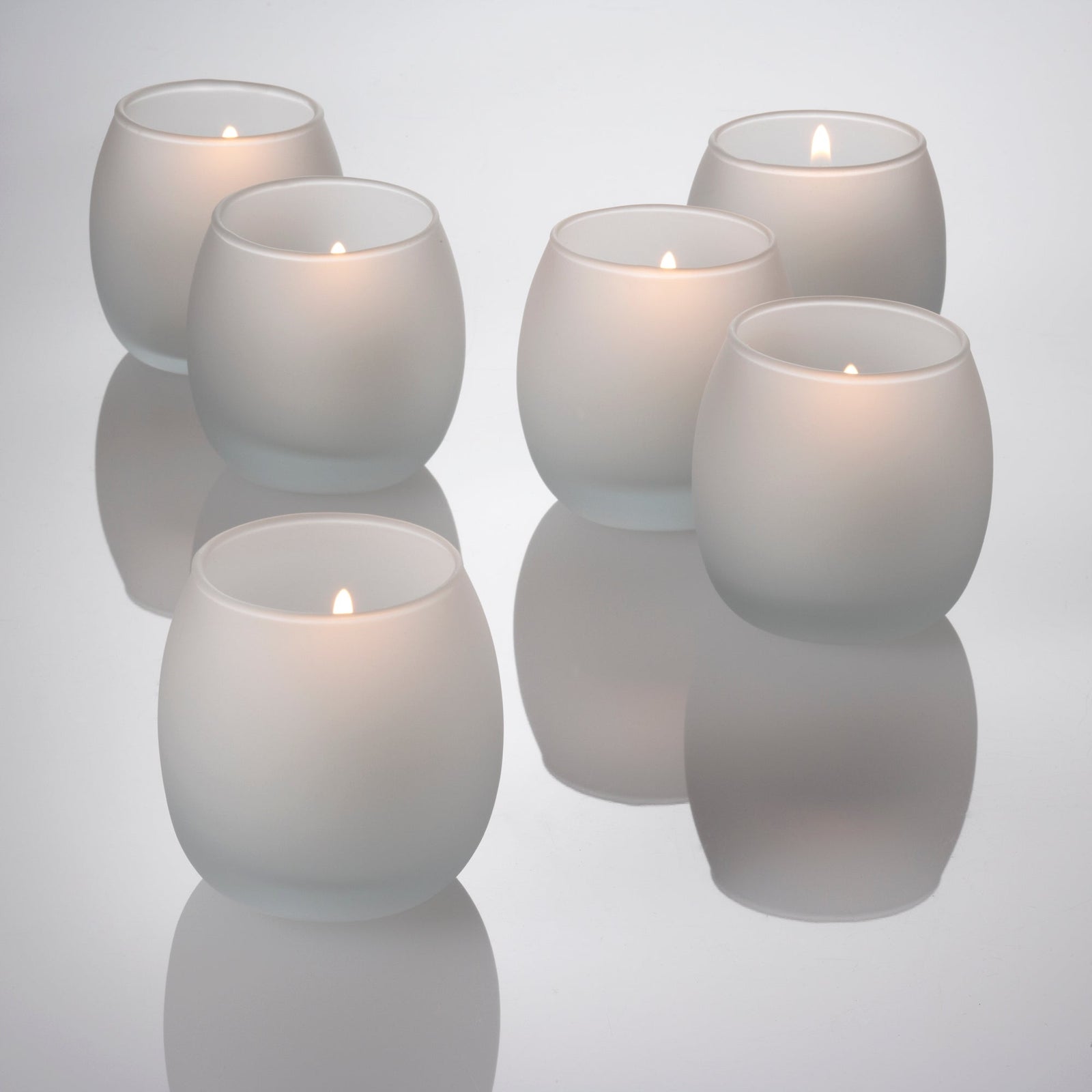 eastland petite hurricane votive candle holder frosted set of 144