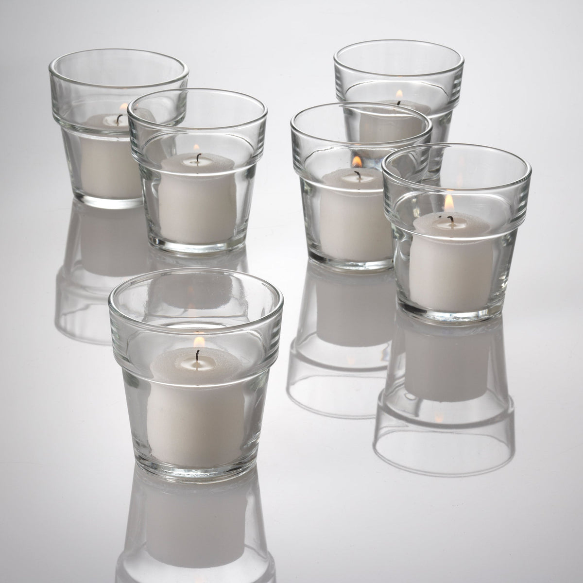 eastland flowerpot votive candle holder set of 12 - view 1