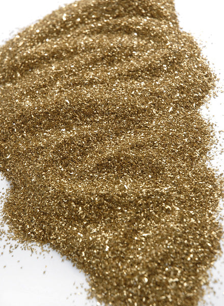 German Glass Glitter Gold 1 lb. bag - view 2