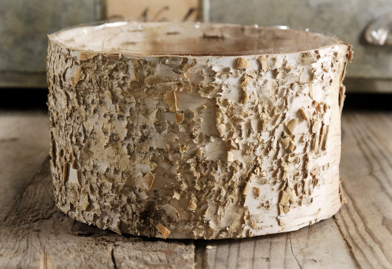 Birch Bark Pots Round 7.5 x 4" - view 2