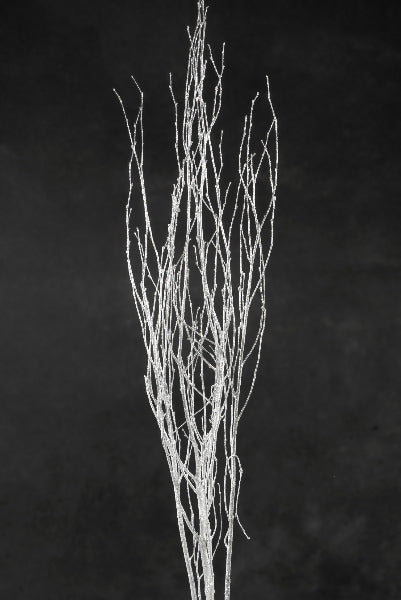 Birch Tree Branches Silver Sequin Sparkle 54" - view 2