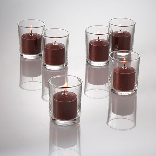 richland votive candles brown cinnamon bun scented 10 hour set of 12 - view 3