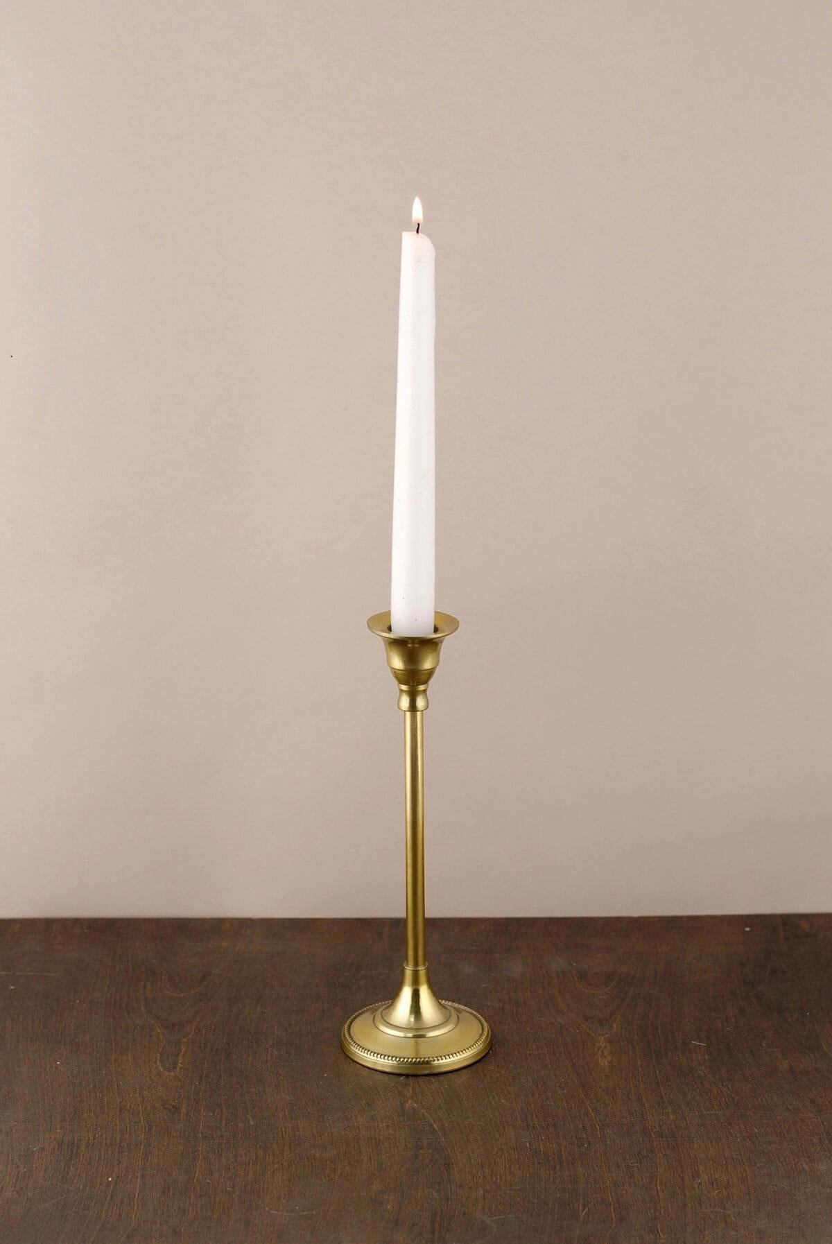 taper candle holders gold 9in - view 1