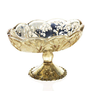 Carraway Pedestal Dish 4.25" Gold