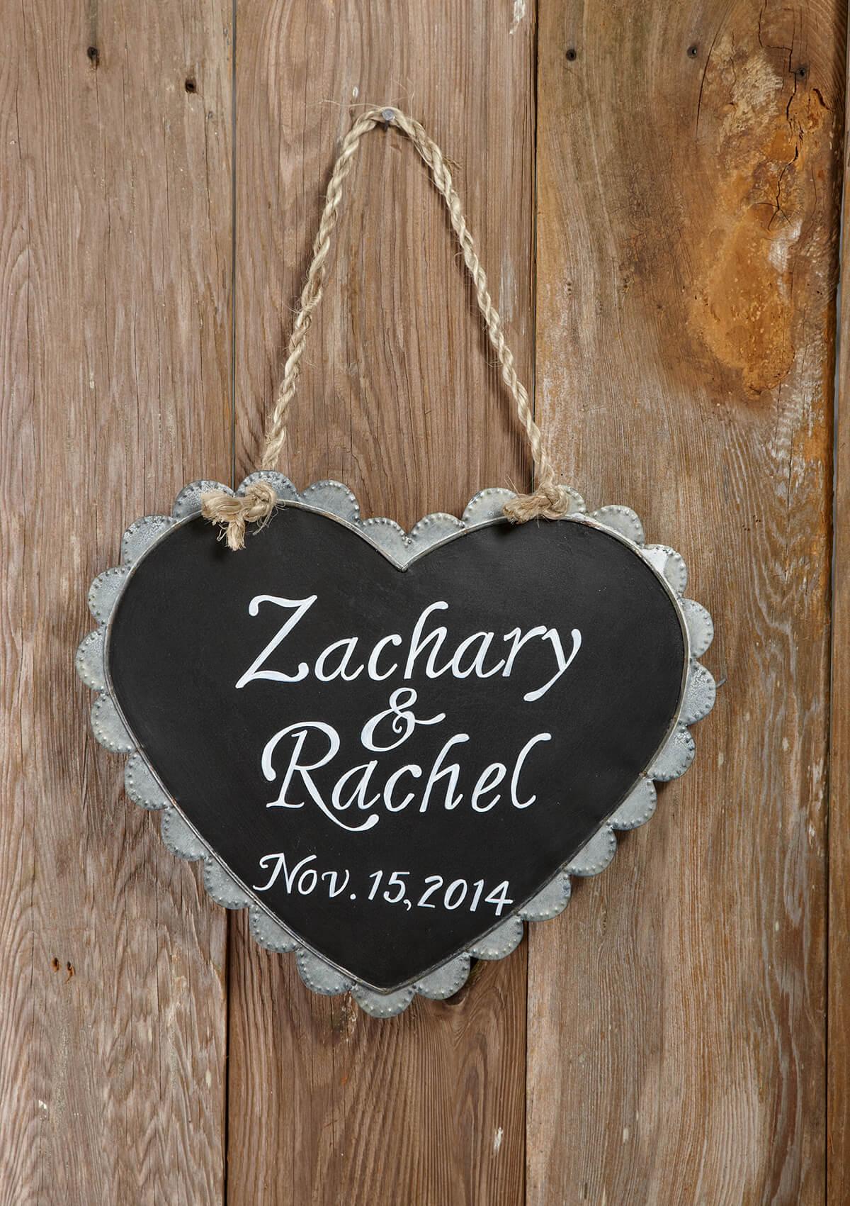 Chalkboard Heart 16x14in