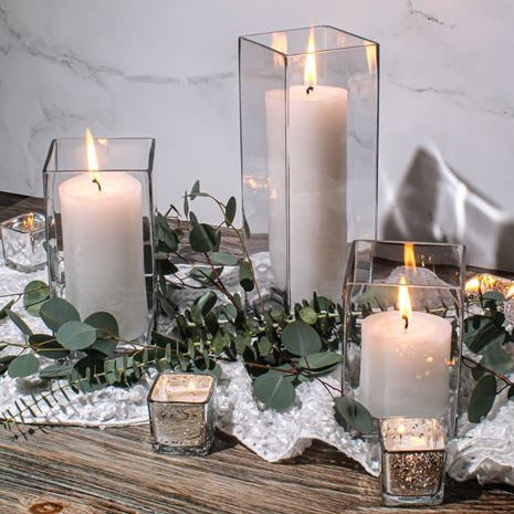 Richland Silver Mercury Square Votive Holder Set of 12 - view 4