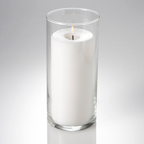 Richland Pillar Candle 6" & Eastland Cylinder Holder 7.5" inch Set of 12