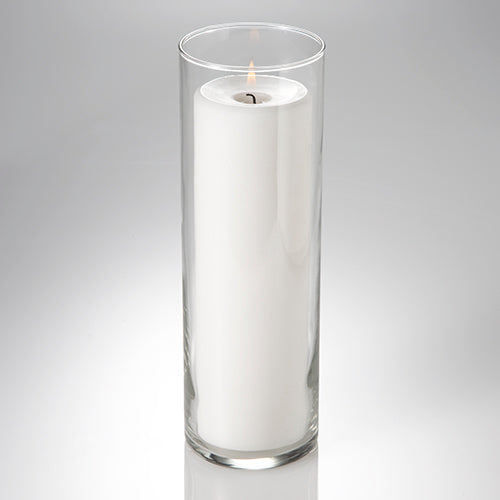 Richland Pillar Candle 9" & Eastland Cylinder Holder 10.5 inch Set of 12 - view 1