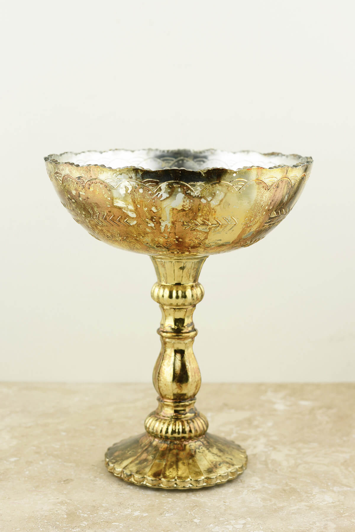 Desiray Compote 8"x 9.5" Gold - view 1