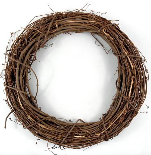 grapevine wreath 18in