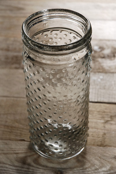 Hobnail Mason Jar Vases 9.25 Inch - view 1