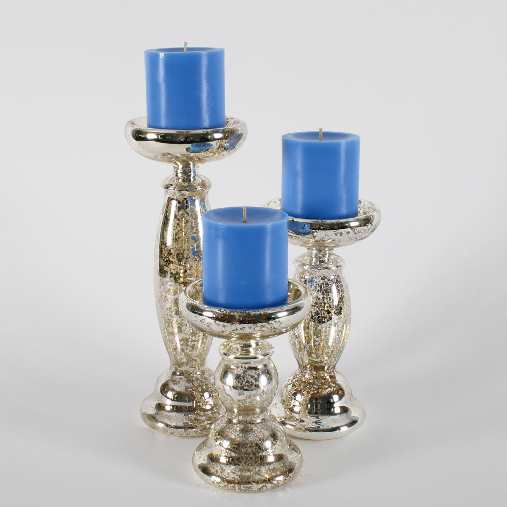 Eastland Unique Mercury Glass Pillar Candle Holder 6.5" - view 3
