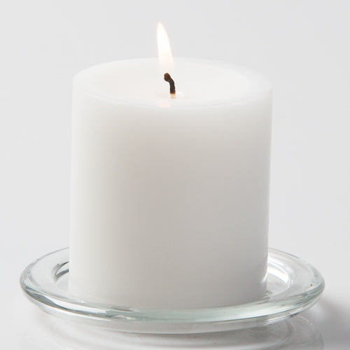 richland pillar candle 3 x3 white - view 1