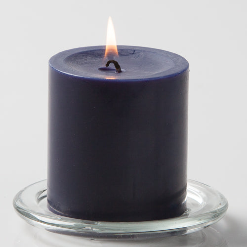 Richland Pillar Candles 3"x3" Navy Blue Set of 24 - view 1