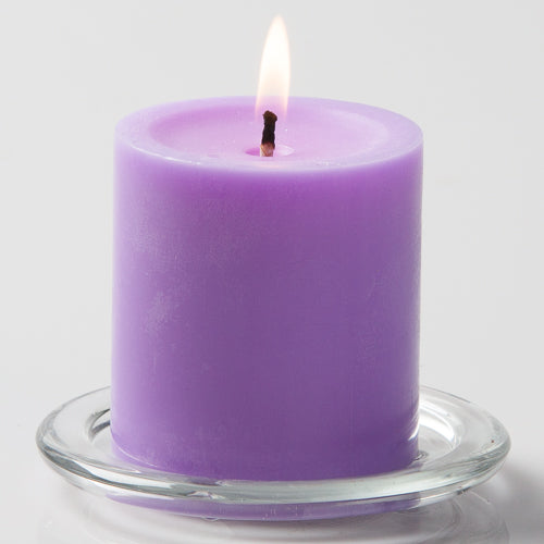 Richland Pillar Candles 3"x3" Lavender Set of 48 - view 1