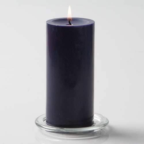 Richland Pillar Candles 3"x6" Navy Blue Set of 24