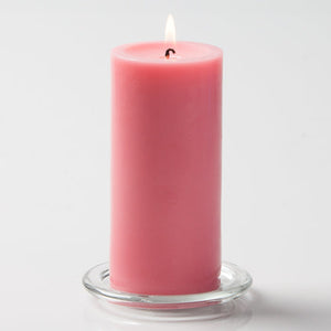 1 of 2: Richland Pillar Candle 3"x6" Pink