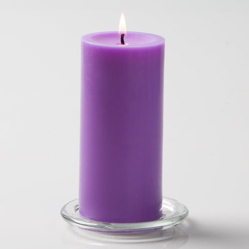 Richland Pillar Candles 3"x6" Lavender Set of 6 - view 1
