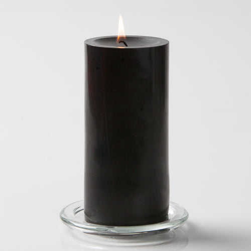 Richland Pillar Candles 3"x6" Black Set of 24 - view 1