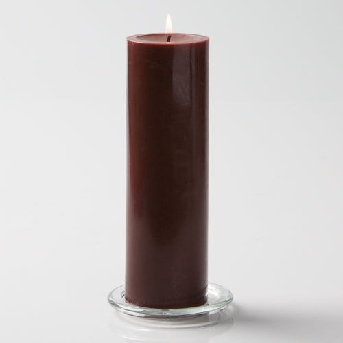 Richland Pillar Candles 3"x9" Brown Set of 12 - view 1