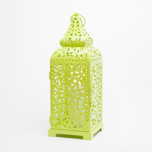 richland lime moroccan temple metal lantern - view 4