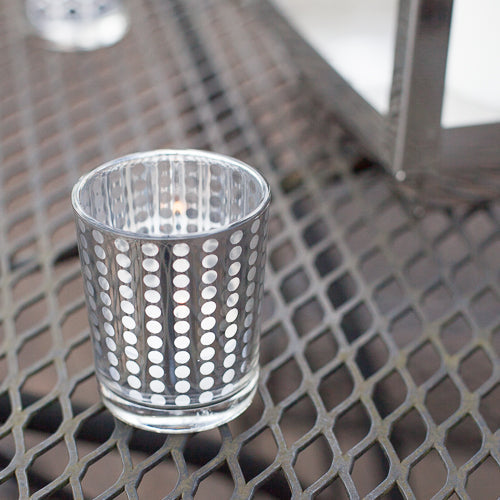 Richland Silver Dotted Glass Holder – Small Set of 72 - view 1
