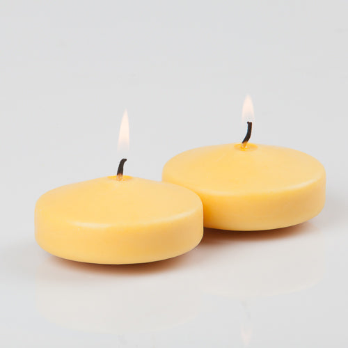 richland floating candles 3 yellow set of 24 - view 1