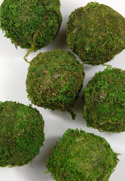 natural moss balls 2 inch 6 balls