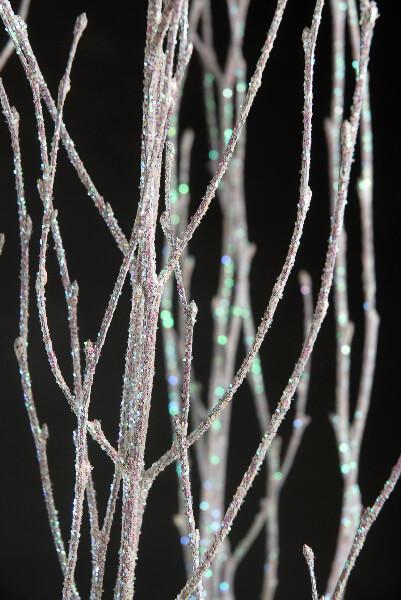 Birch Branch Bundle White Sparkle Iridescent 34-44in - view 2