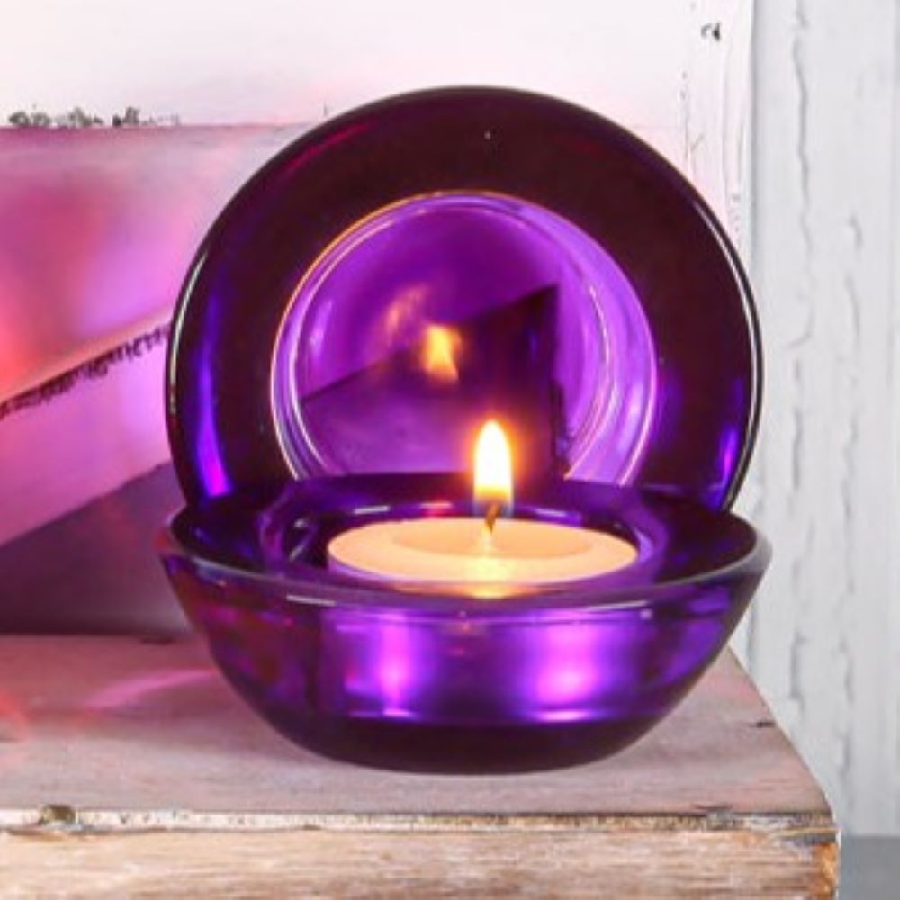 Eastland Chunky Tealight Candle Holder Purple Set of 96 - view 2