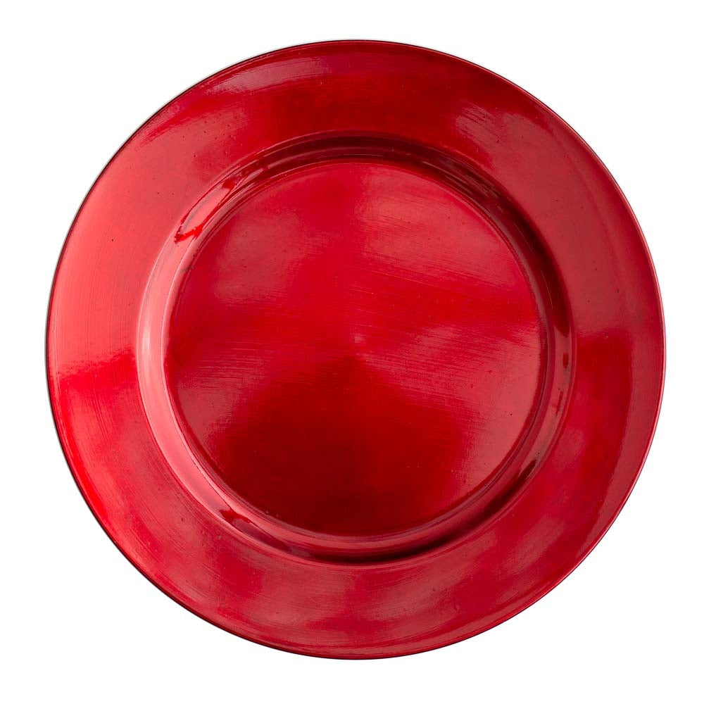 Richland Plain Charger Plate 13" Red Set of 12 - view 1