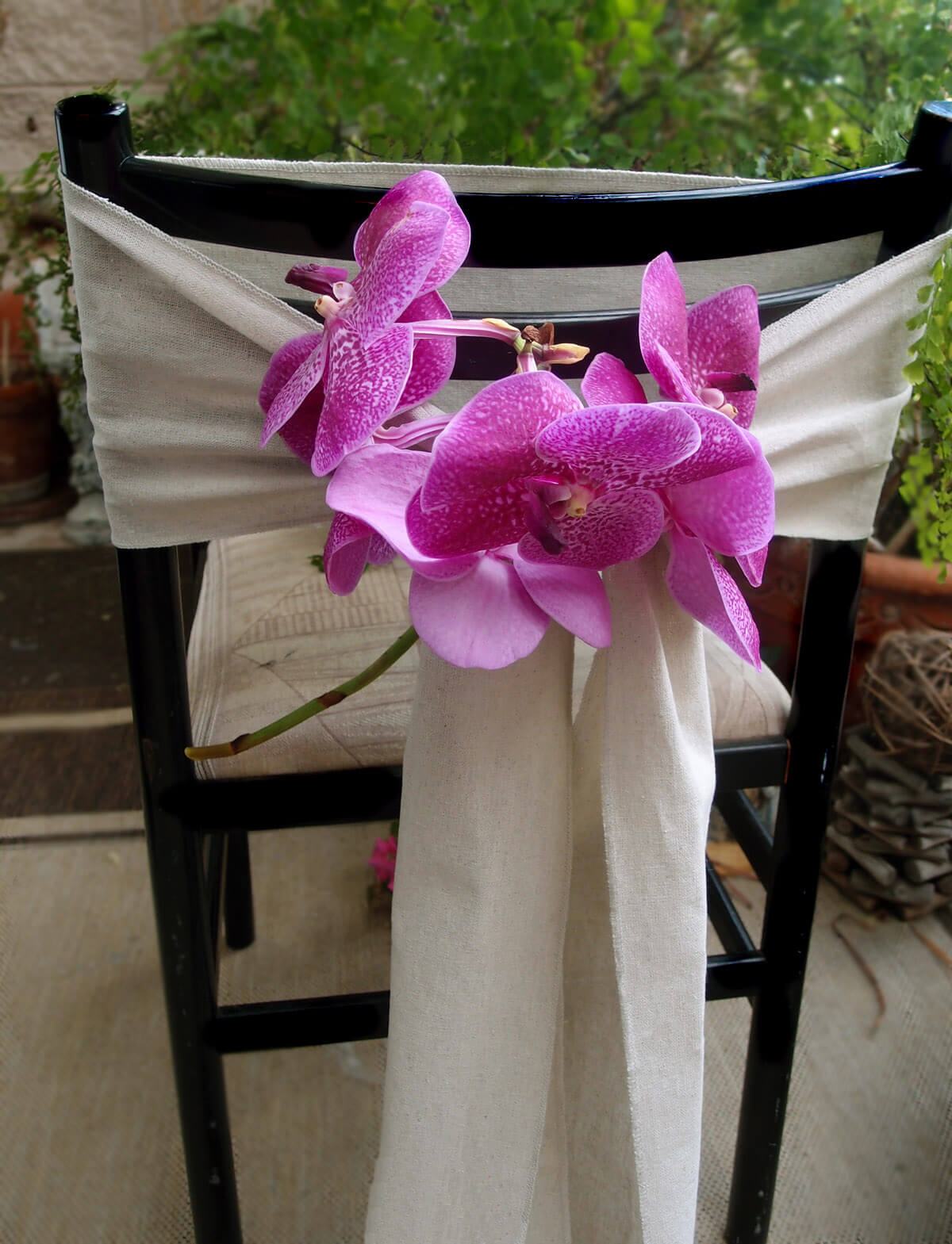 Linen Table Runner or Chair Sash 8 x 108 - view 2