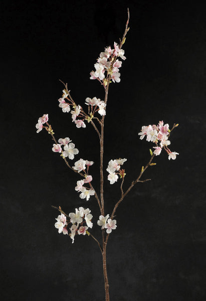 tall silk pink cherry blossom branches 42in