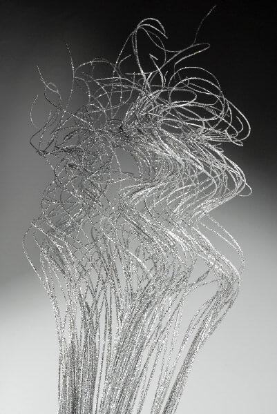 natural curly ting metallic silver sparkle 32 pieces 27 - view 1