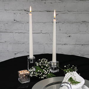 Richland Square Glass Taper Candle Holder 3" Set of 48