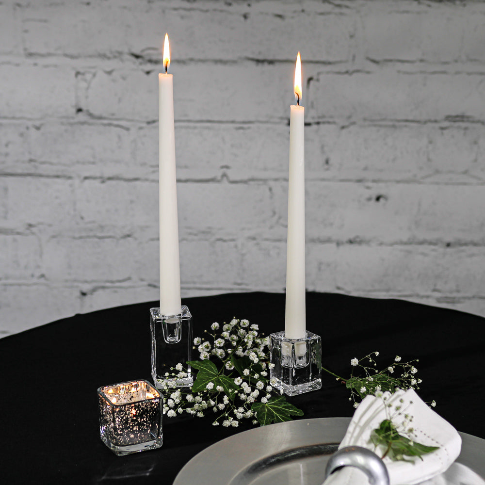 Richland Square Glass Taper Candle Holder 3" Set of 6 SaveOnCrafts