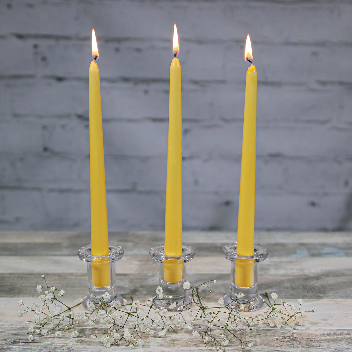 Richland Simple Glass Taper Candle Holder Set of 72 - view 3