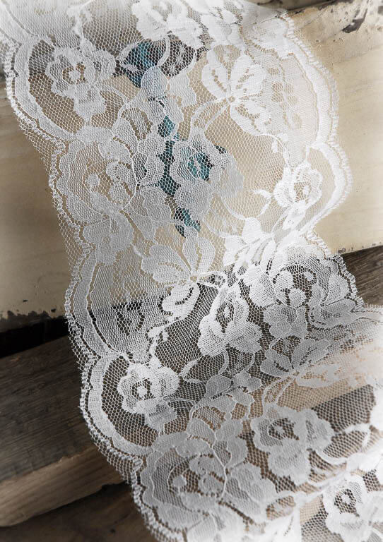 15 Yards White Lace Ribbon Woven Band Lace Wedding Supplies DIY Handmade Clothing Gift Wrapping Embroidered Type Lace