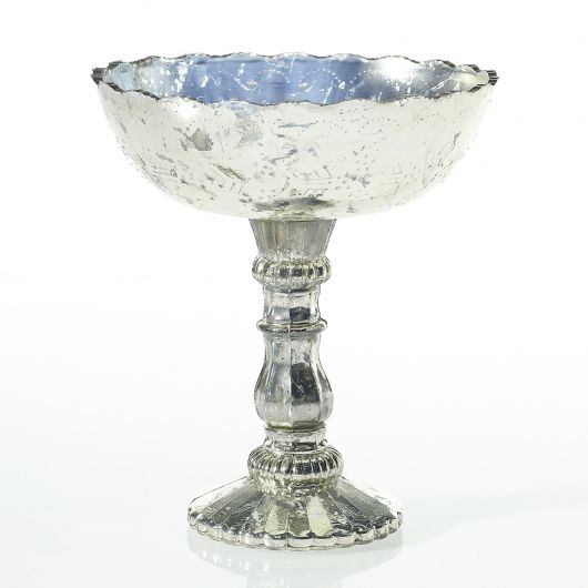 Silver Desiray Compote Vase 8 "x 9.5"