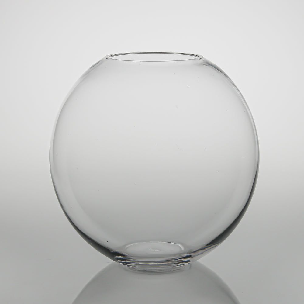 Richland 8" x 7.5" Clear Bubble Ball Vase