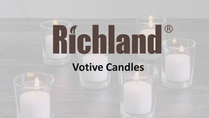 Richland Votive Candles Unscented White 10 Hour Set of 72