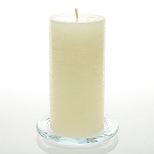 Richland Rustic Pillar Candle 3"x 6" Light Ivory