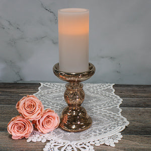 richland flameless led pillar candle 3 x 6 white