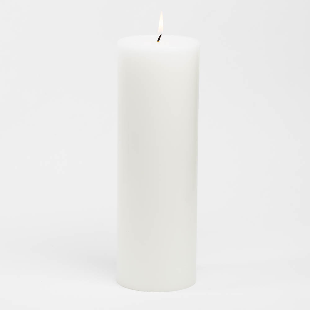 richland 4 x 12 white pillar candle