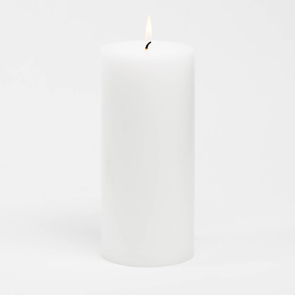 richland 4 x 9 white pillar candles set of 4