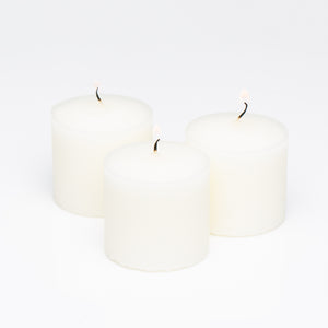 Richland Votive Candles Unscented Light Ivory 10 Hour Set of 12