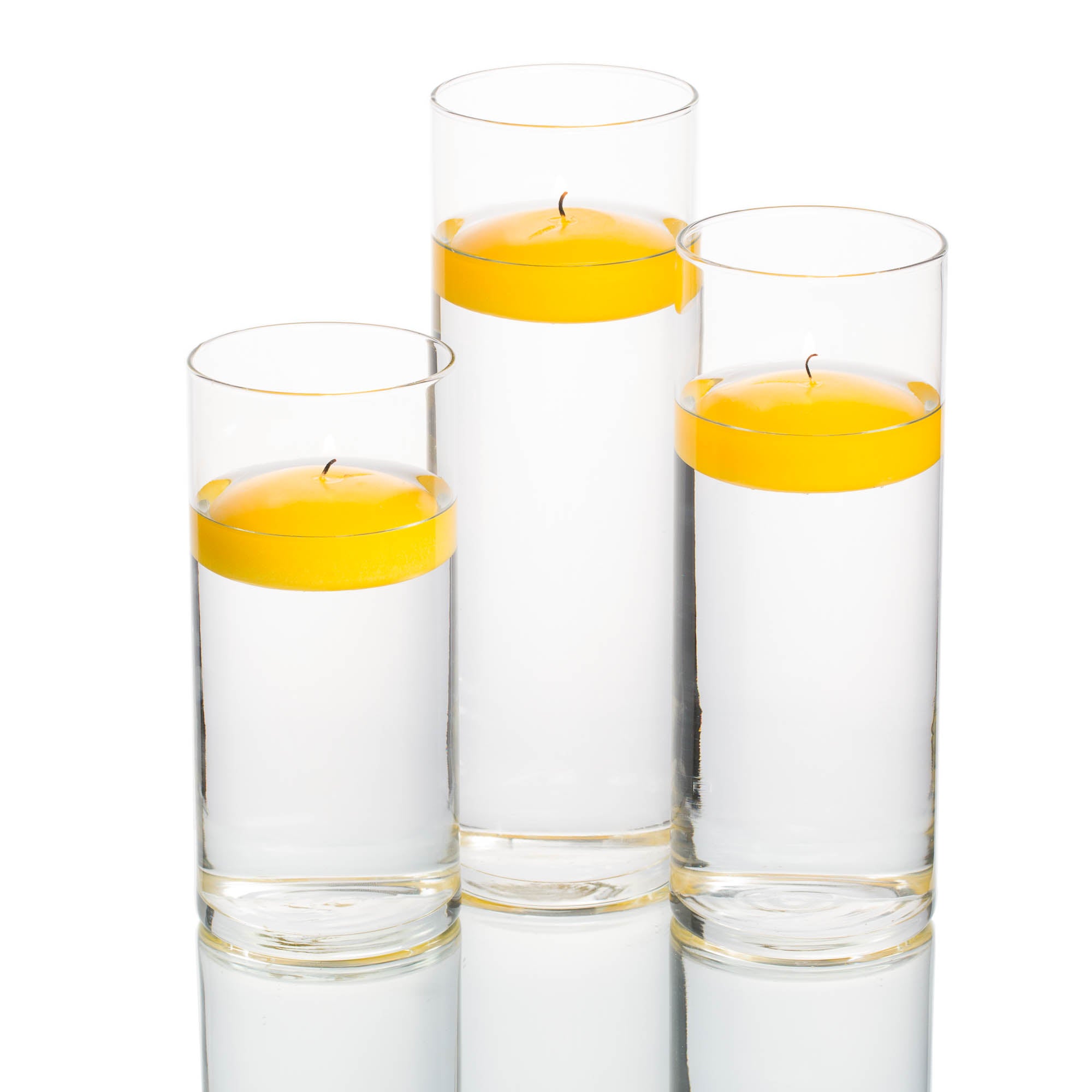 floating candles cylinder holders set 03