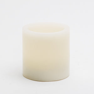 richland flameless led pillar candles 3 x3 ivory set of 6